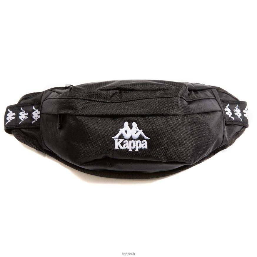 Kappa 222 Banda Anais Pouch Bag BLACK WHITE 408H4N362 - Kappa Trainers UK