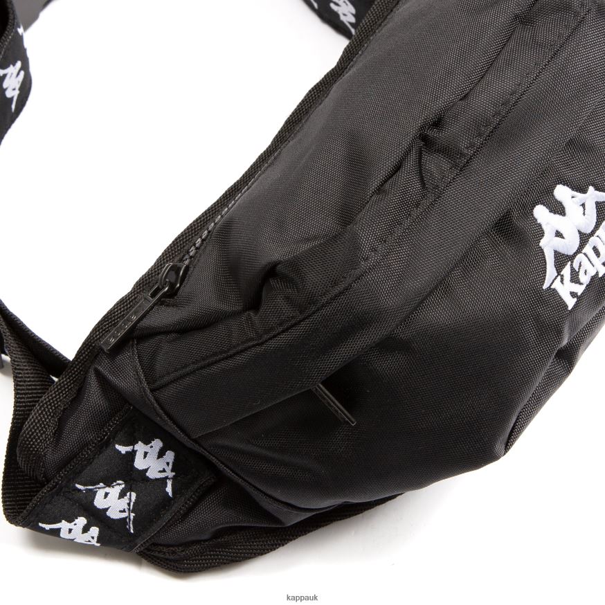 Kappa 222 Banda Anais Pouch Bag BLACK WHITE 408H4N362 - Kappa Trainers UK