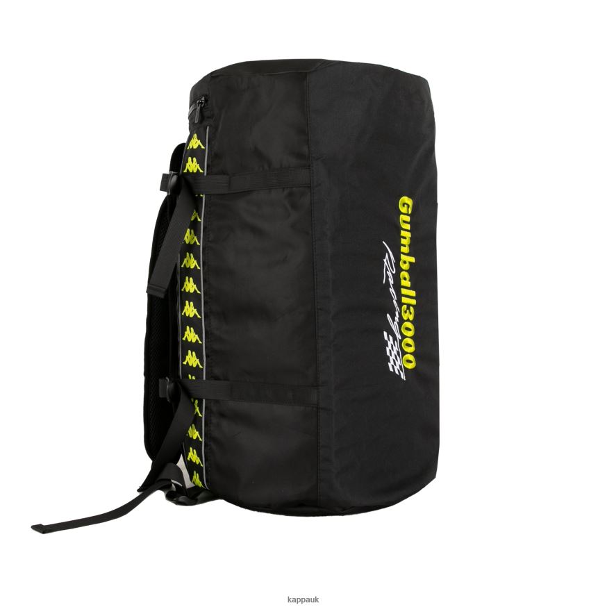 Kappa 222 Banda Joe Gumball 3000 Bag Black White Lime 408H4N364 - Kappa UK