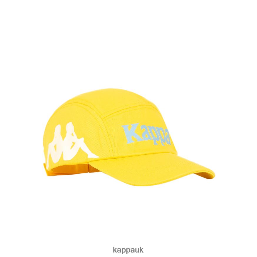 Kappa Authentic Anfrei Cap Yellow Light Blue 408H4N304 - Kappa UK