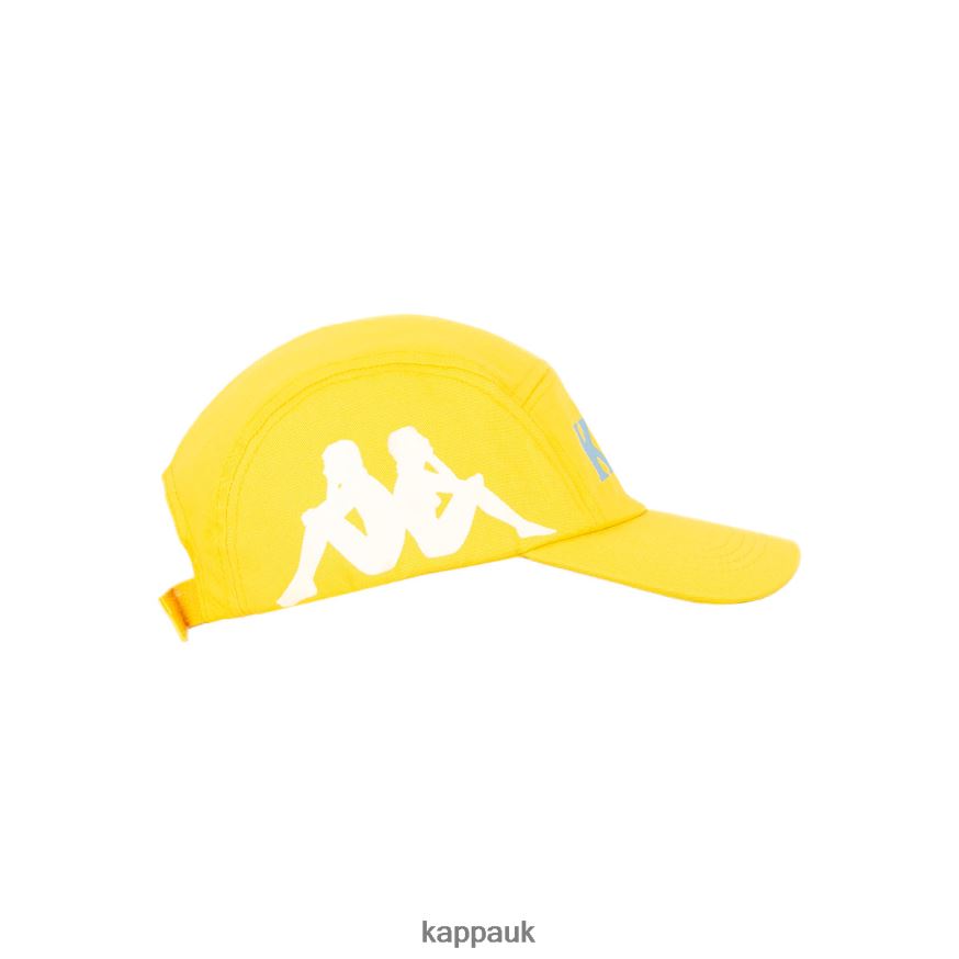 Kappa Authentic Anfrei Cap Yellow Light Blue 408H4N304 - Kappa UK