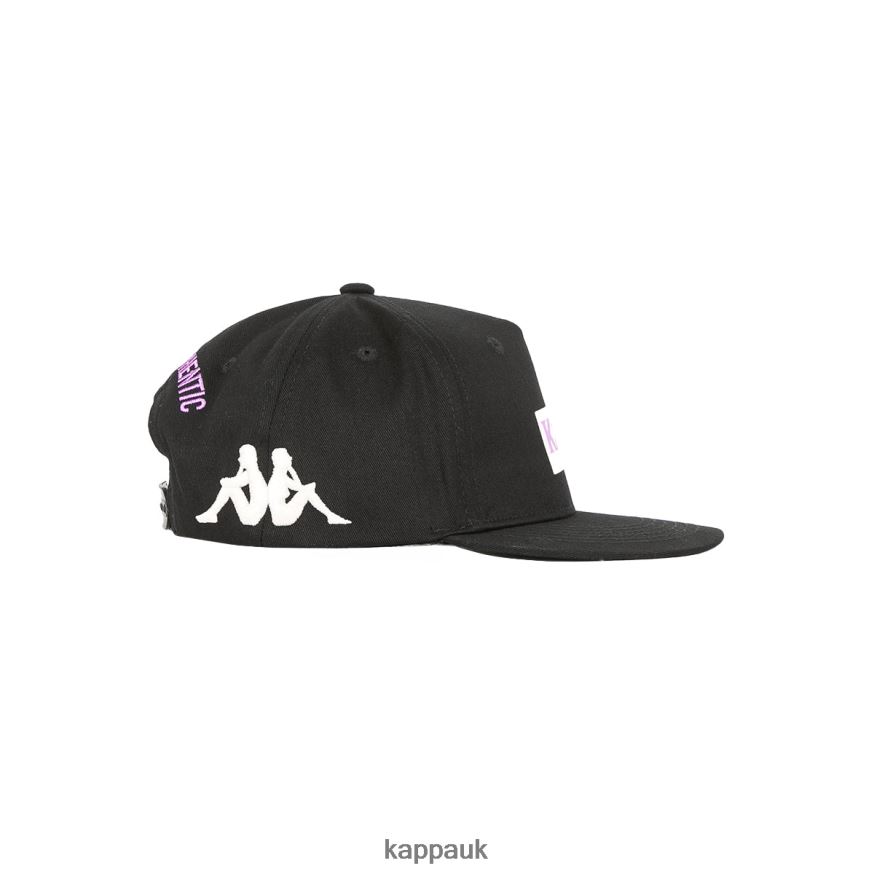 Kappa Authentic Graphik Tornado Cap Black Smoke Violet 408H4N310 - Kappa UK