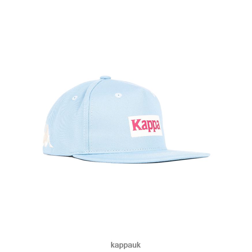 Kappa Authentic Graphik Tornado Cap Light Blue Pink 408H4N309 - Kappa Tracksuit UK