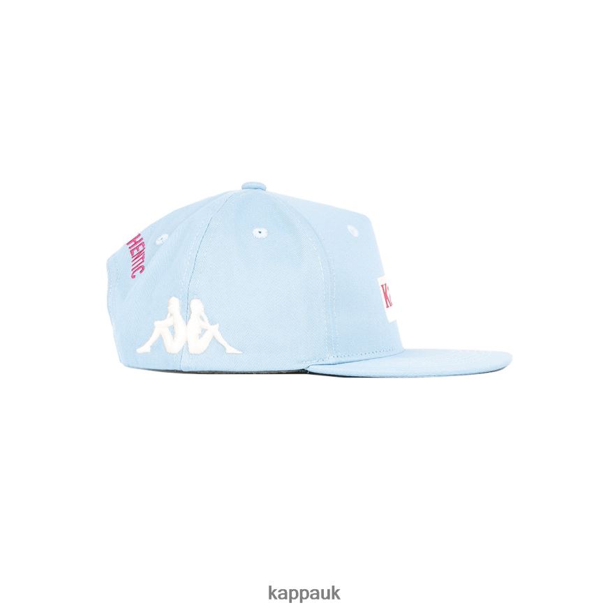 Kappa Authentic Graphik Tornado Cap Light Blue Pink 408H4N309 - Kappa Tracksuit UK