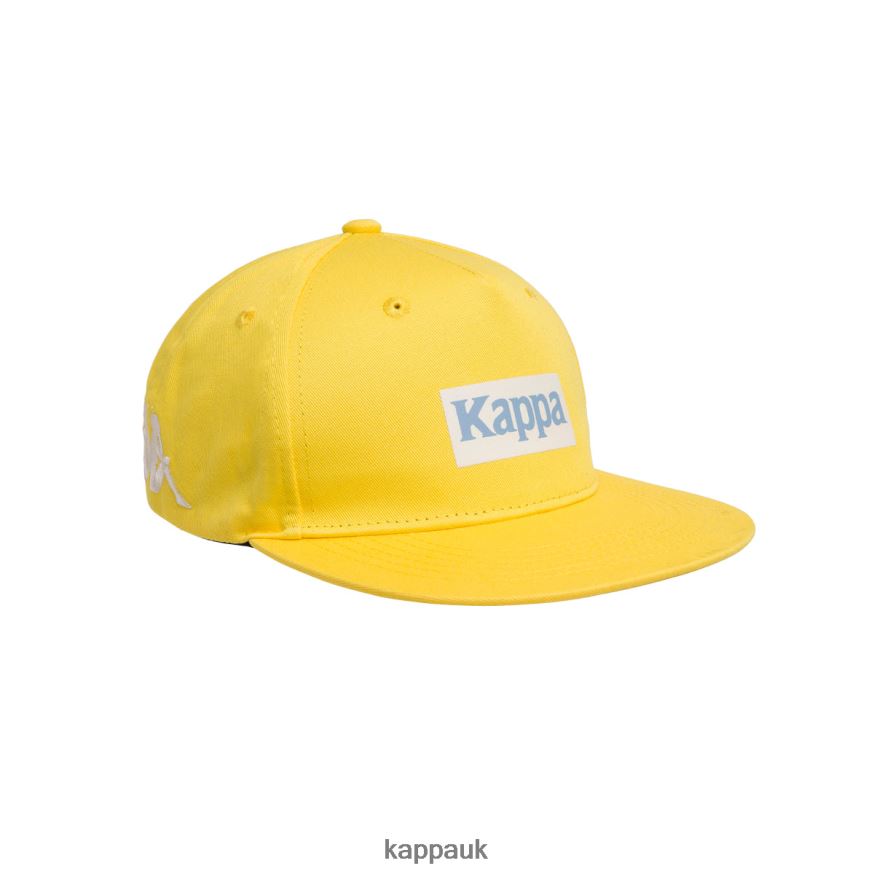 Kappa Authentic Graphik Tornado Cap Yellow Light Blue 408H4N301 - Kappa UK