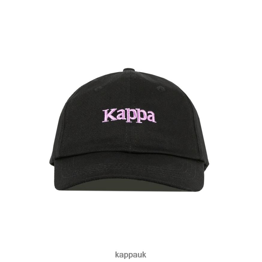 Kappa Authentic Hoogeveen Cap Black Smoke Violet 408H4N312 - Kappa Tracksuit UK