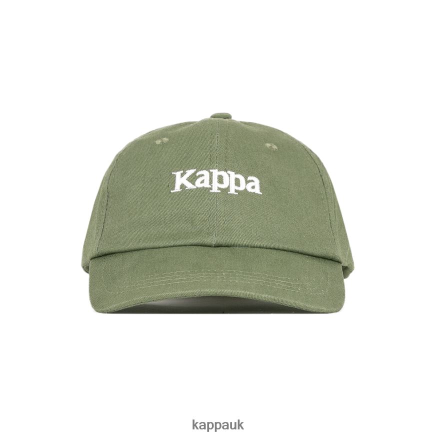 Kappa Authentic Hoogeveen Cap Green Olive 408H4N333 - Kappa Tracksuit UK