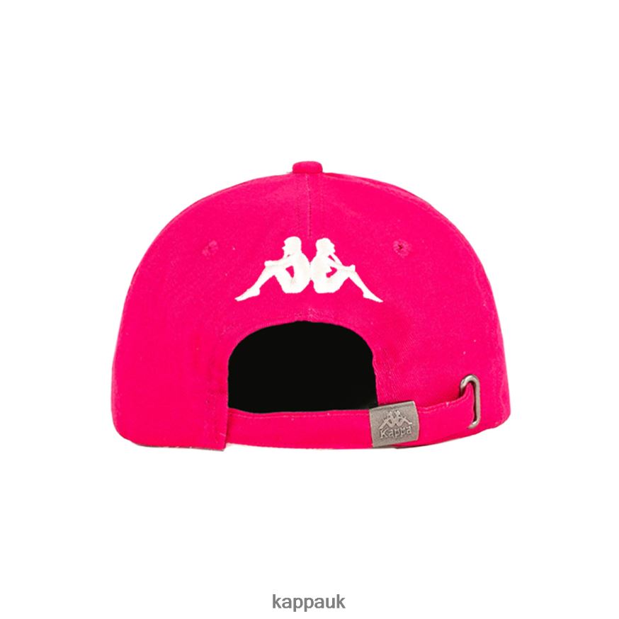 Kappa Authentic Hoogeveen Cap Pink Black 408H4N308 - Kappa Trainers UK