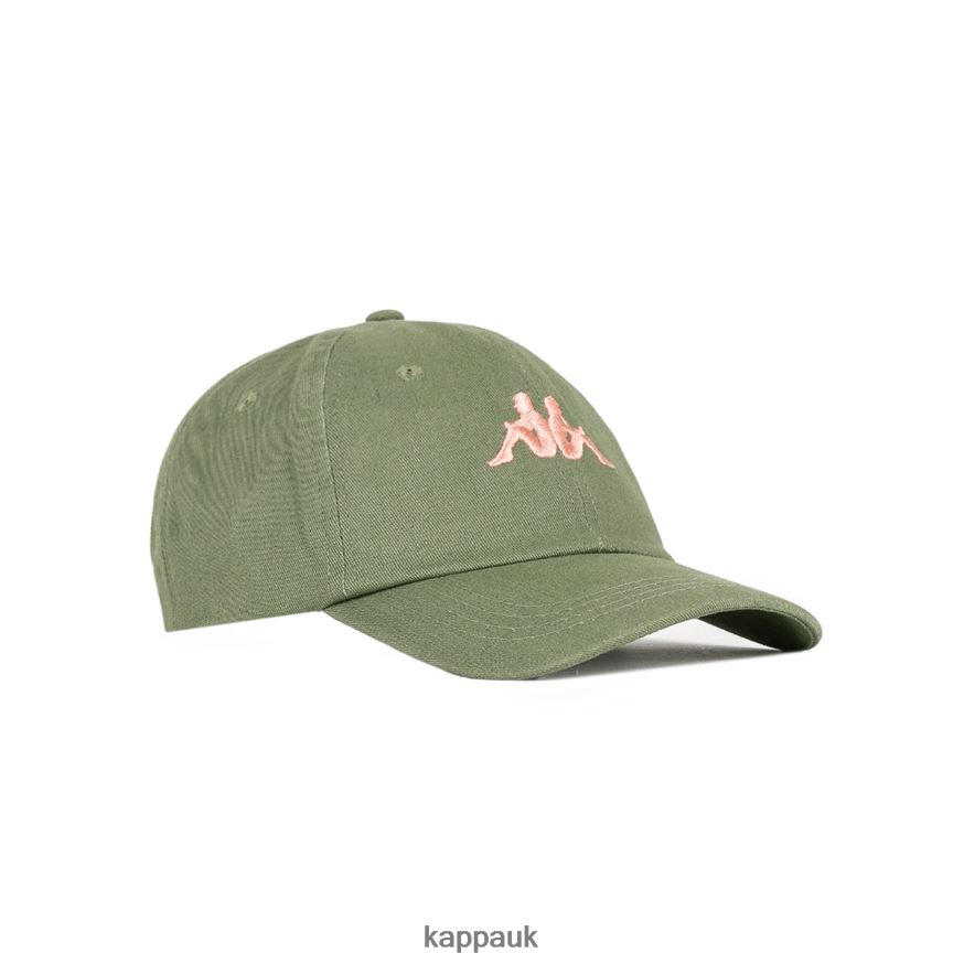 Kappa Authentic Meppel Cap Green Olive 408H4N330 - Kappa Tracksuit UK