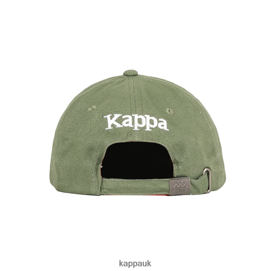 Kappa Authentic Meppel Cap Green Olive 408H4N330 - Kappa Tracksuit UK