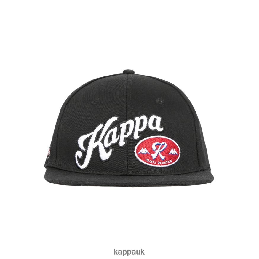 Kappa Authentic Rakes Cap Black Smoke 408H4N329 - Kappa Trainers UK