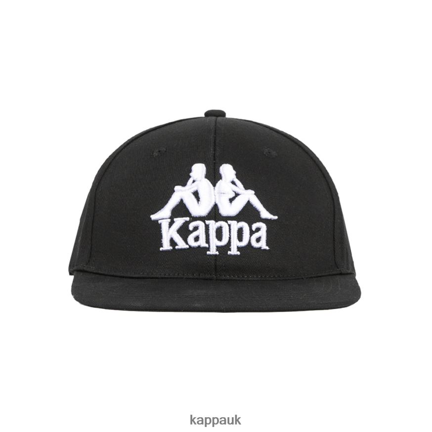 Kappa Kids Authentic Bzadem Cap Black Smoke White 408H4N327 - Kappa Tracksuit UK