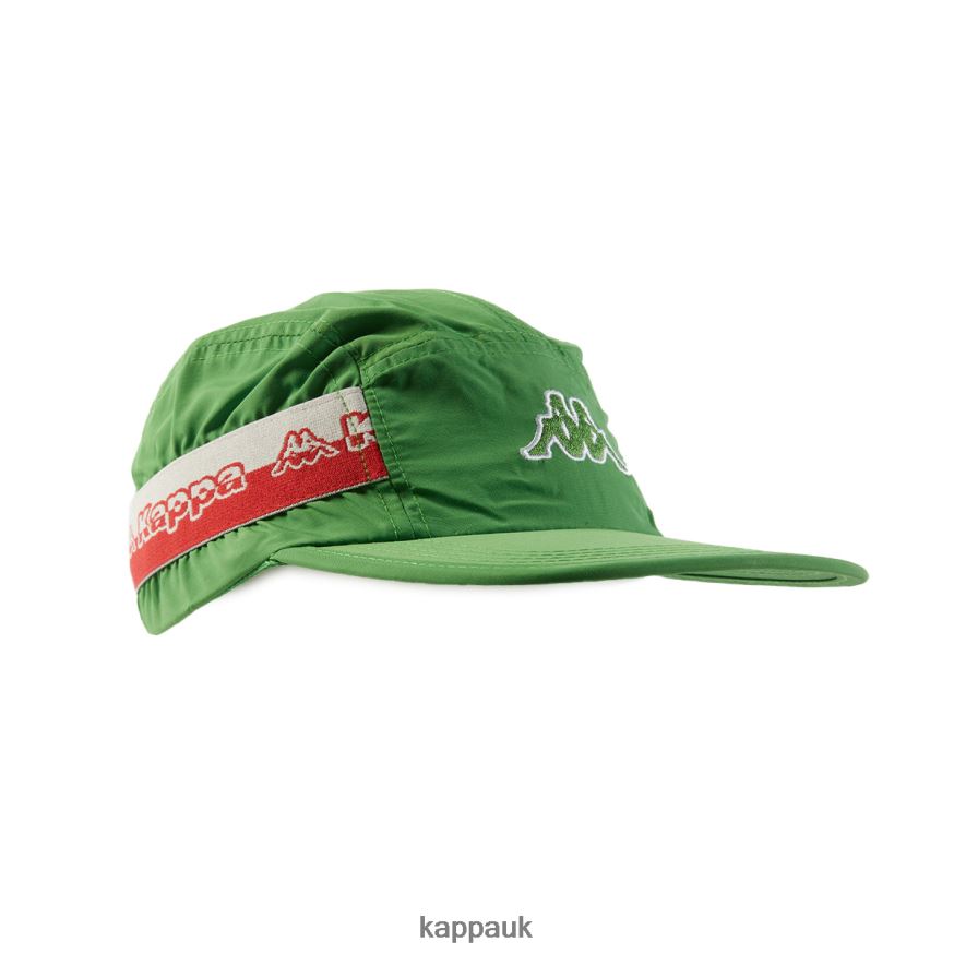 Kappa Logo Tape Drema Cap Green 408H4N321 - Kappa Tracksuit UK