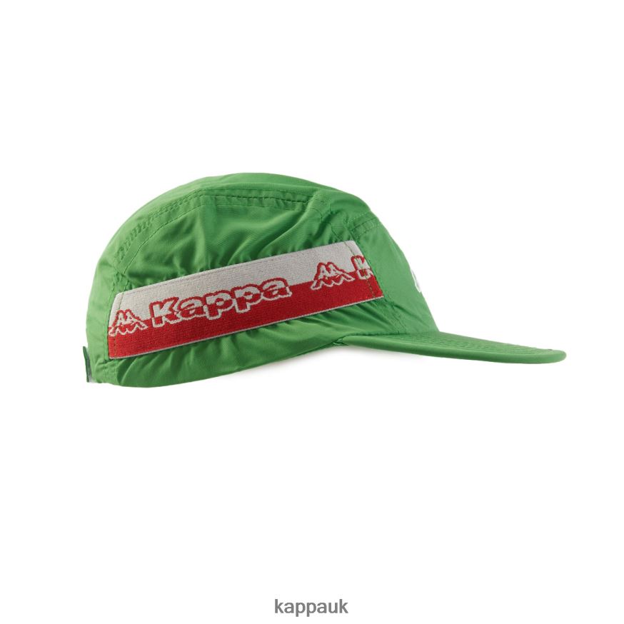 Kappa Logo Tape Drema Cap Green 408H4N321 - Kappa Tracksuit UK