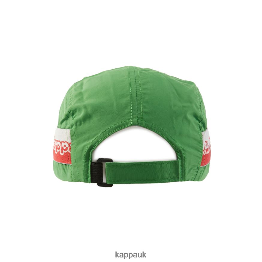 Kappa Logo Tape Drema Cap Green 408H4N321 - Kappa Tracksuit UK