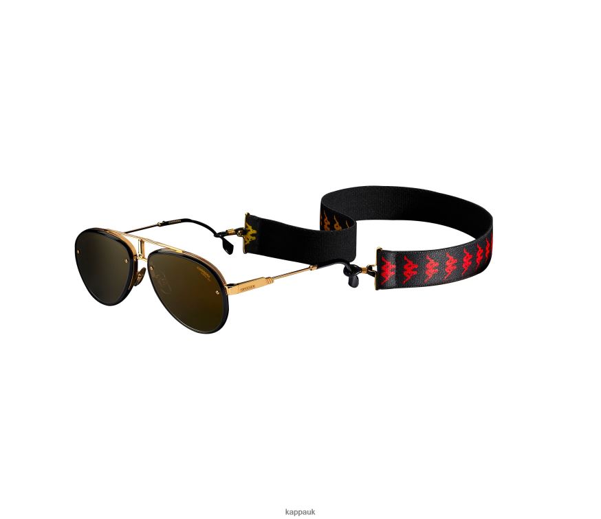 Kappa Kappa x Gumball 3000 x Carrera Glory Aviator Sunglasses BLACK GOLD 408H4N343 - Kappa UK