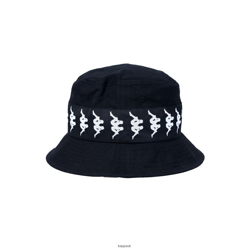 Kappa 222 Banda Bzahlab Bucket Hat Black 408H4N341 - Kappa Trainers UK