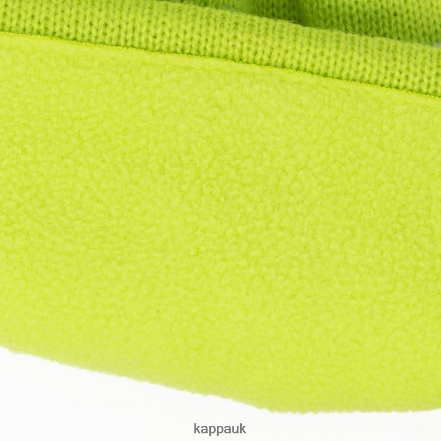 Kappa 6Cento Flock 3 Fisi Hat Green Lime 408H4N339 - Kappa Tracksuit UK