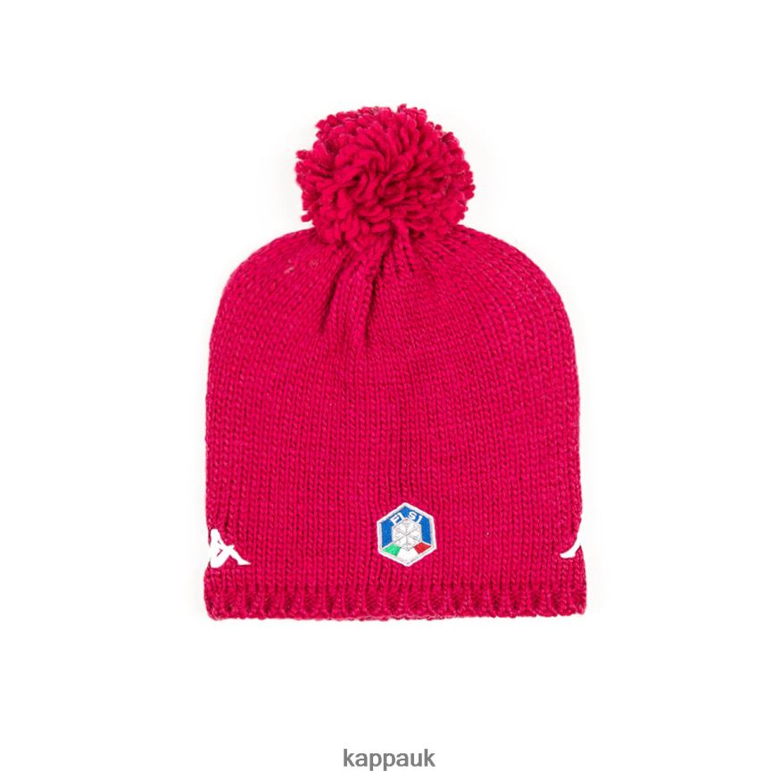 Kappa 6Cento Flock 3 Fisi Hat Red Cerise 408H4N338 - Kappa Trainers UK