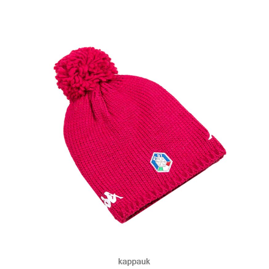 Kappa 6Cento Flock 3 Fisi Hat Red Cerise 408H4N338 - Kappa Trainers UK