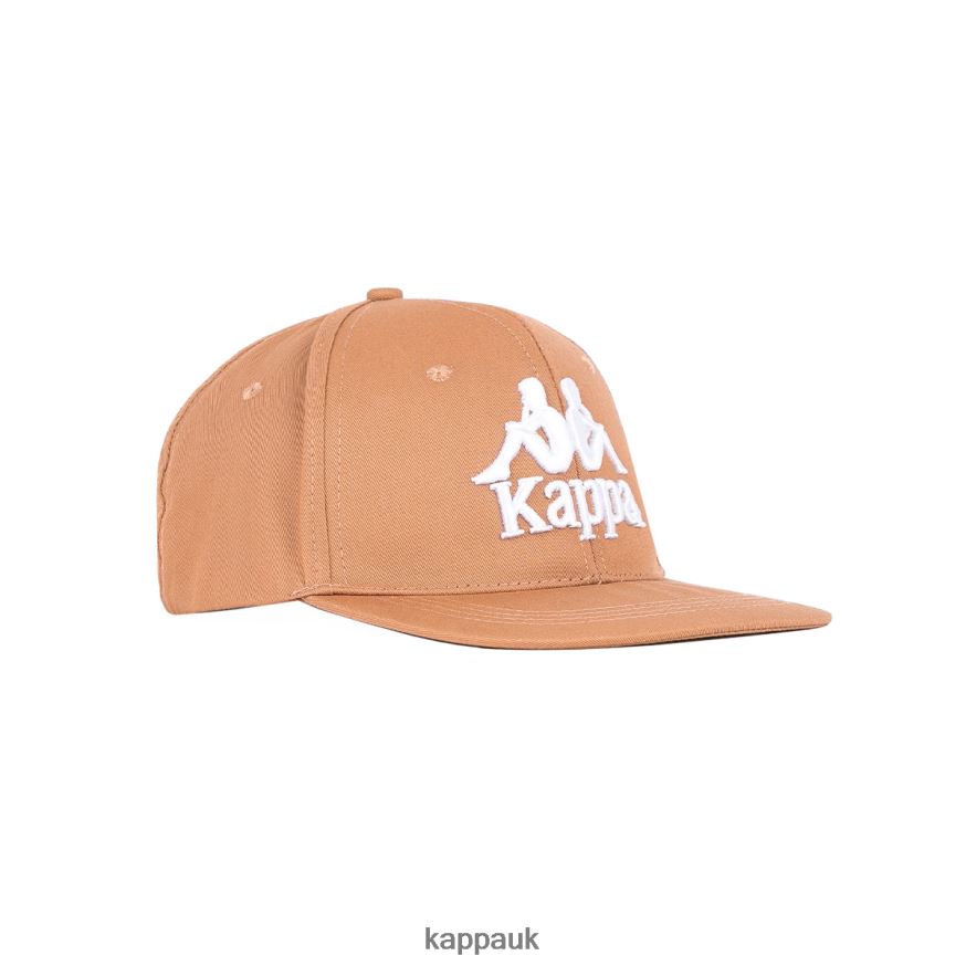 Kappa Authentic Bzadem Hat Brown Sand 408H4N306 - Kappa Tracksuit UK
