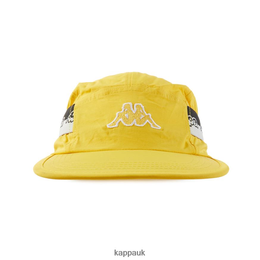 Kappa Logo Tape Drema Cap Yellow 408H4N396 - Kappa Tracksuit UK