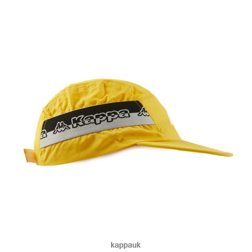 Kappa Logo Tape Drema Cap Yellow 408H4N396 - Kappa Tracksuit UK