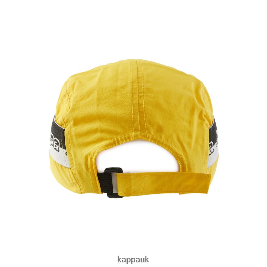 Kappa Logo Tape Drema Cap Yellow 408H4N396 - Kappa Tracksuit UK