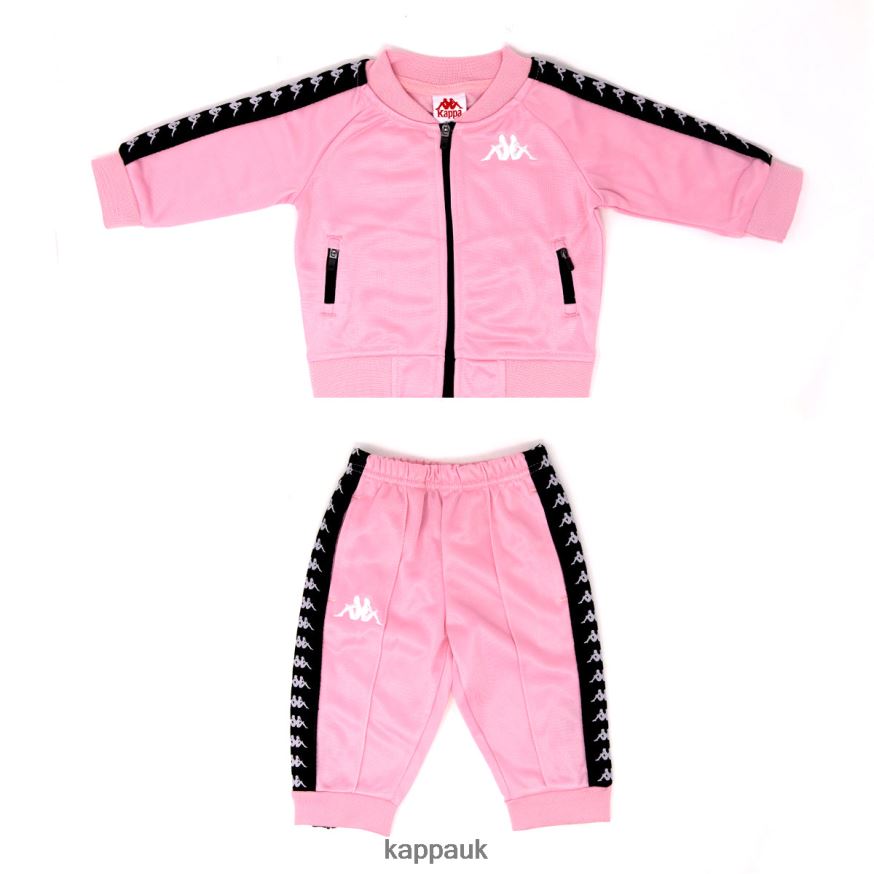 Kappa Infants 222 Banda Sbain Tracksuit Pink 408H4N822 - Kappa Tracksuit UK