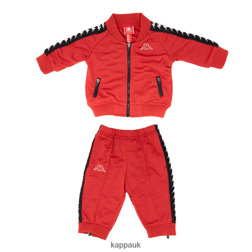 Kappa Infants 222 Banda Sbain Tracksuit Red 408H4N820 - Kappa UK