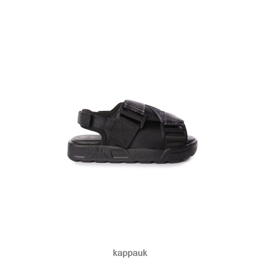 Kappa Kids 222 Banda Mitel 2 Toddlers Sandals Black Grey 408H4N818 - Kappa Trainers UK