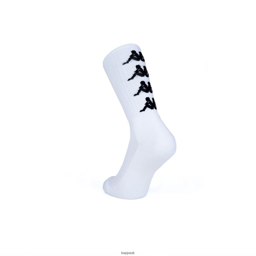 Kappa Authentic Amal 3 Pack Socks White 408H4N350 - Kappa Trainers UK