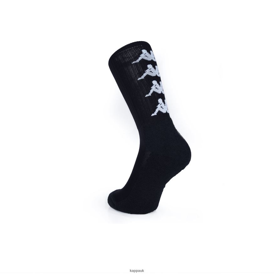 Kappa Authentic Amal Socks 1 Pack BLACK WHITE 408H4N355 - Kappa UK