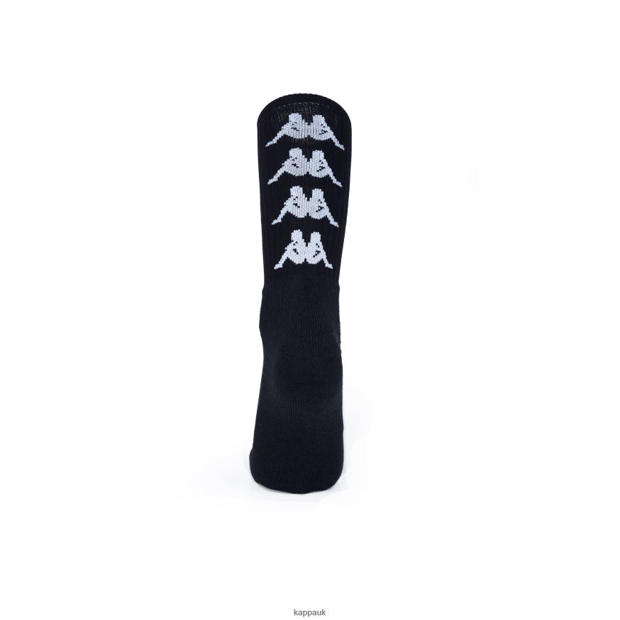 Kappa Authentic Amal Socks 1 Pack BLACK WHITE 408H4N355 - Kappa UK