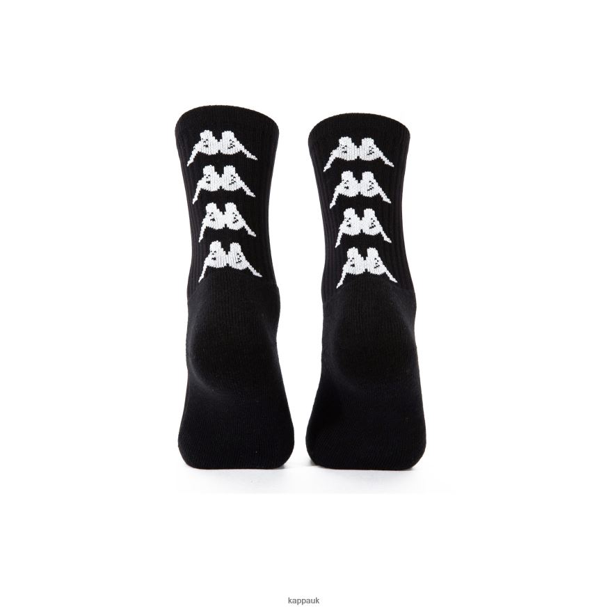 Kappa Authentic Amal Socks 1 Pack BLACK WHITE 408H4N355 - Kappa UK
