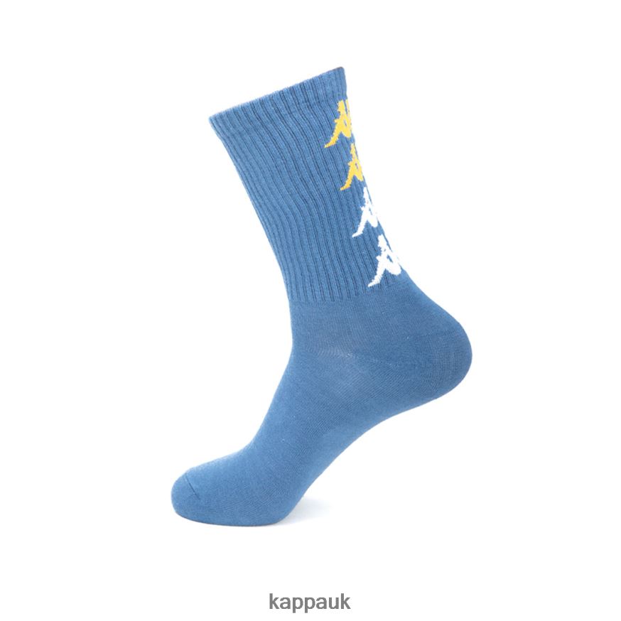 Kappa Authentic Assis 1 Pack Socks Light Blue 408H4N348 - Kappa Tracksuit UK