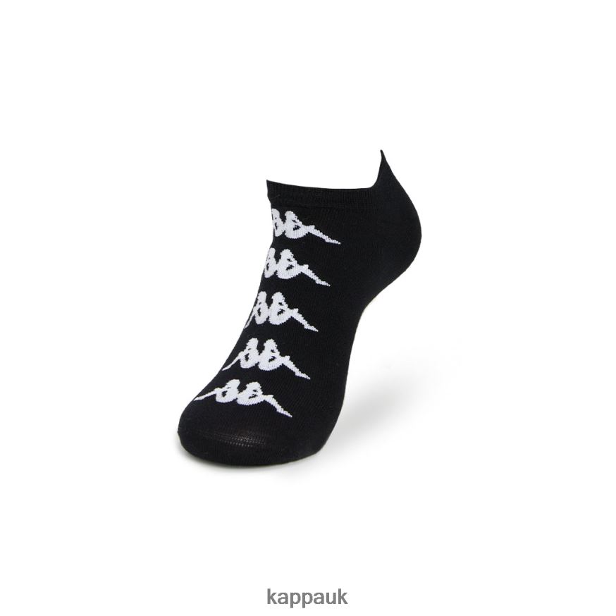 Kappa Authentic Assis Socks 3 Pack Black 408H4N347 - Kappa Trainers UK