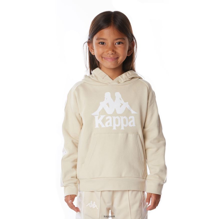 Kappa Kids 222 Banda Hurtado 2 Hoodie Beige 408H4N514 - Kappa UK