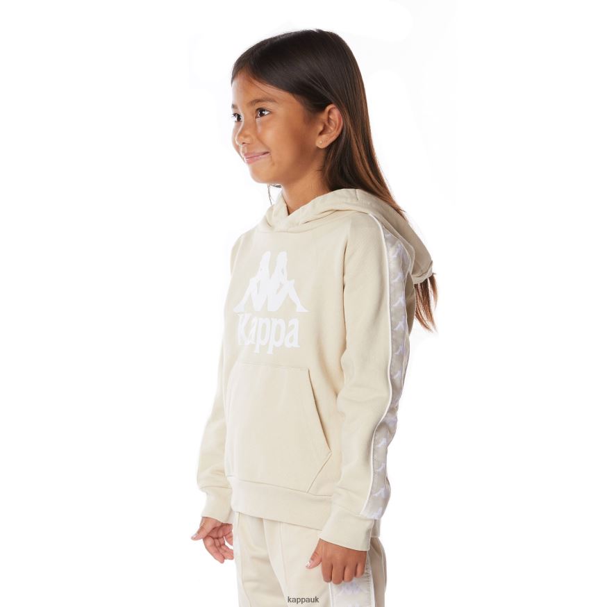 Kappa Kids 222 Banda Hurtado 2 Hoodie Beige 408H4N514 - Kappa UK
