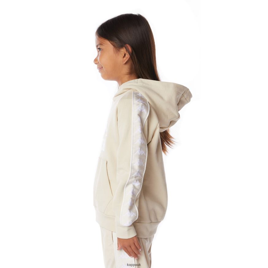 Kappa Kids 222 Banda Hurtado 2 Hoodie Beige 408H4N514 - Kappa UK