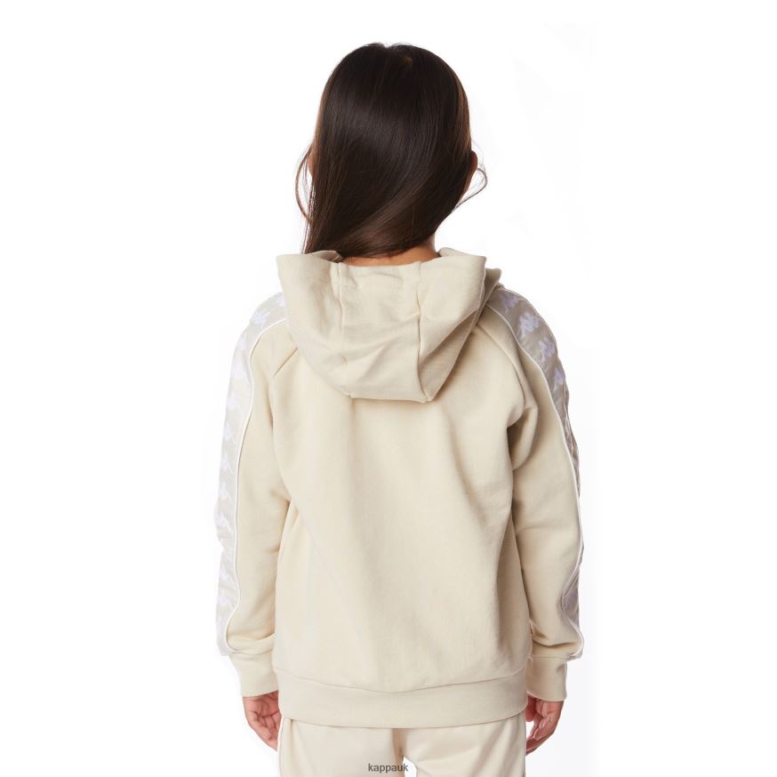 Kappa Kids 222 Banda Hurtado 2 Hoodie Beige 408H4N514 - Kappa UK