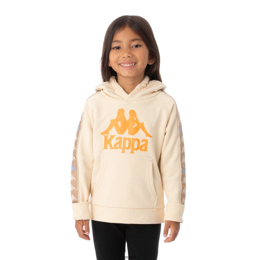 Kappa Kids 222 Banda Hurtado 3 Hoodie Beige 408H4N557 - Kappa Trainers UK