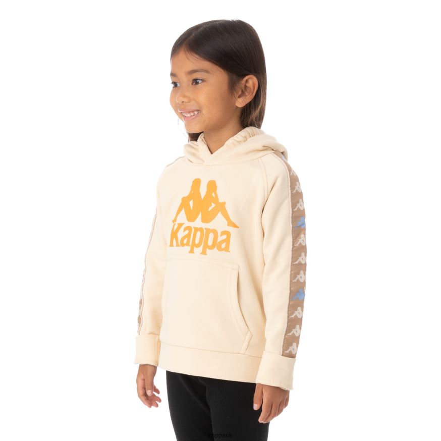 Kappa Kids 222 Banda Hurtado 3 Hoodie Beige 408H4N557 - Kappa Trainers UK