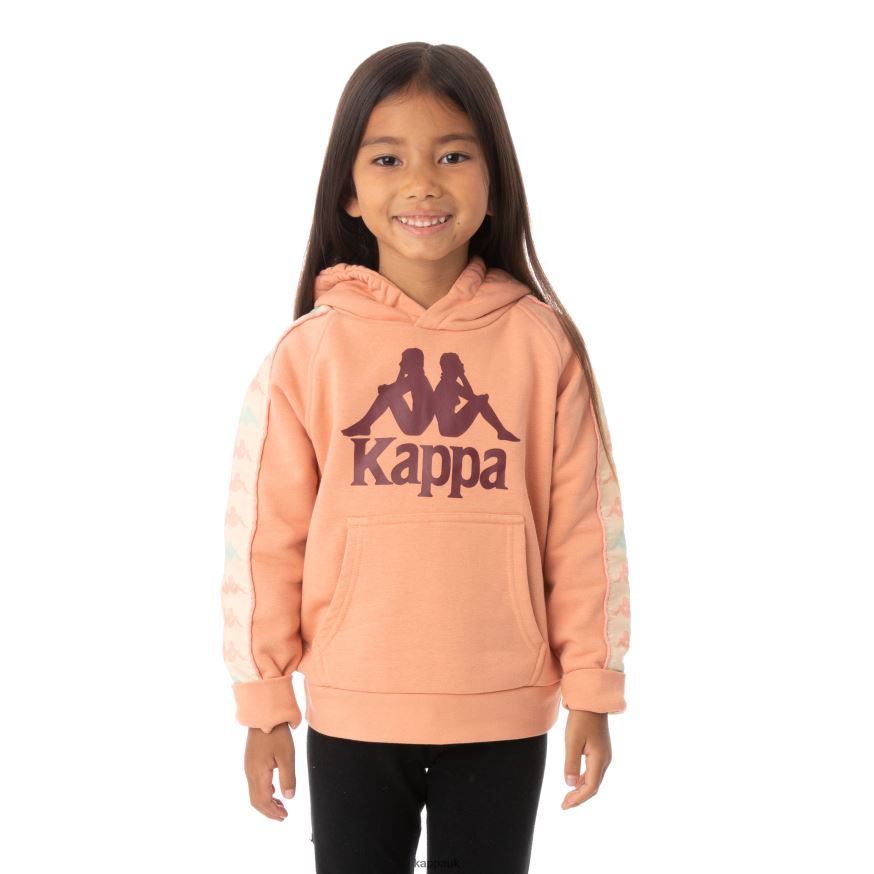 Kappa Kids 222 Banda Hurtado 3 Hoodie Pink Coral 408H4N551 - Kappa Trainers UK