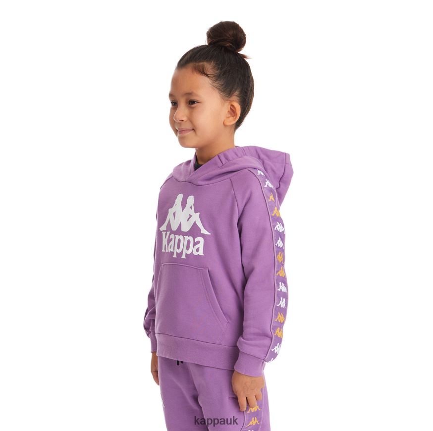Kappa Kids 222 Banda Hurtadon Hoodie Violet Lavender 408H4N535 - Kappa UK