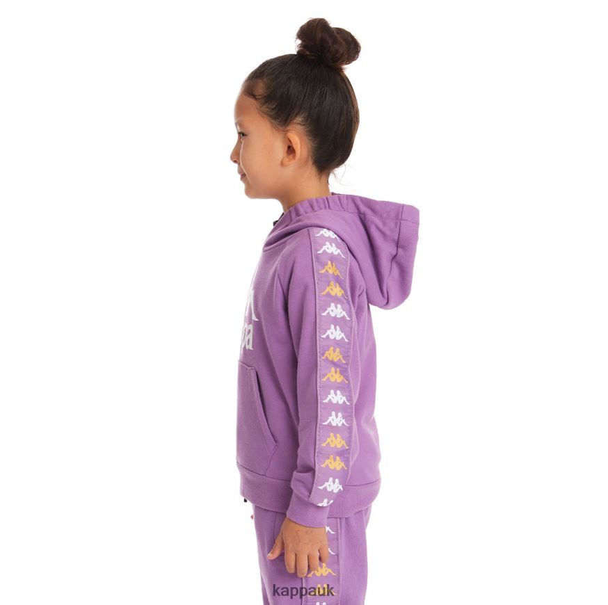 Kappa Kids 222 Banda Hurtadon Hoodie Violet Lavender 408H4N535 - Kappa UK