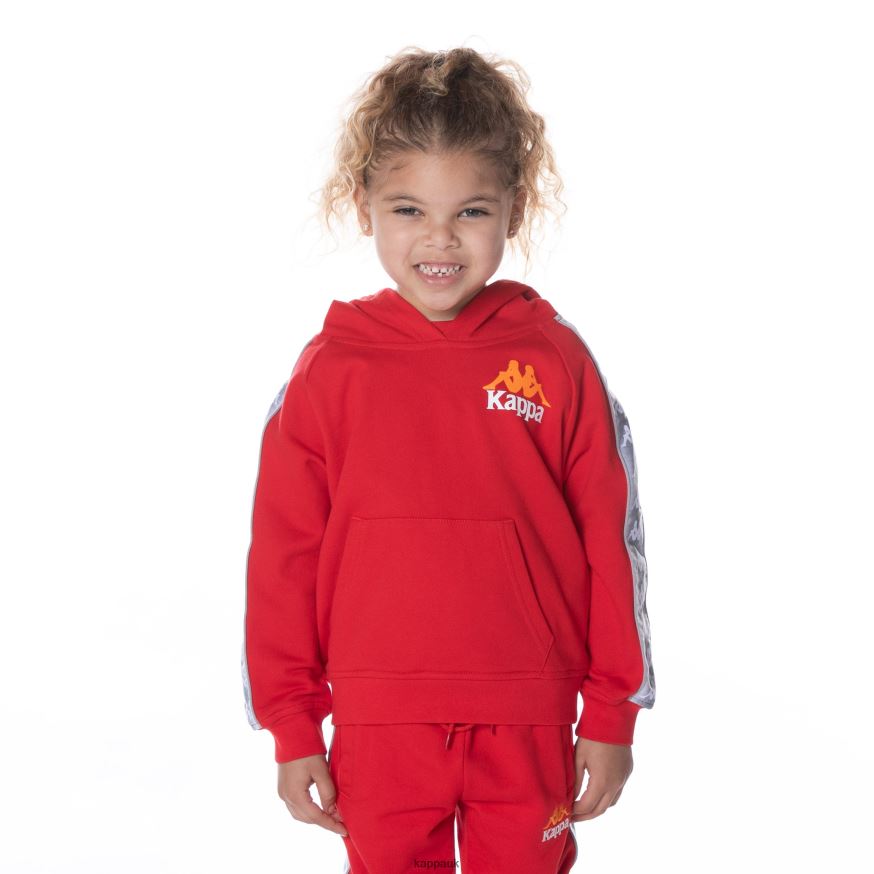Kappa Kids 222 Banda Solgo Hoodie RED 408H4N502 - Kappa UK
