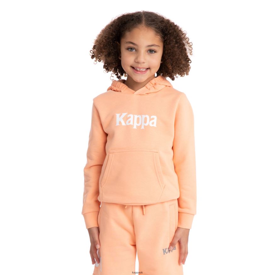 Kappa Kids Authentic Haris Hoodie Peach 408H4N523 - Kappa UK