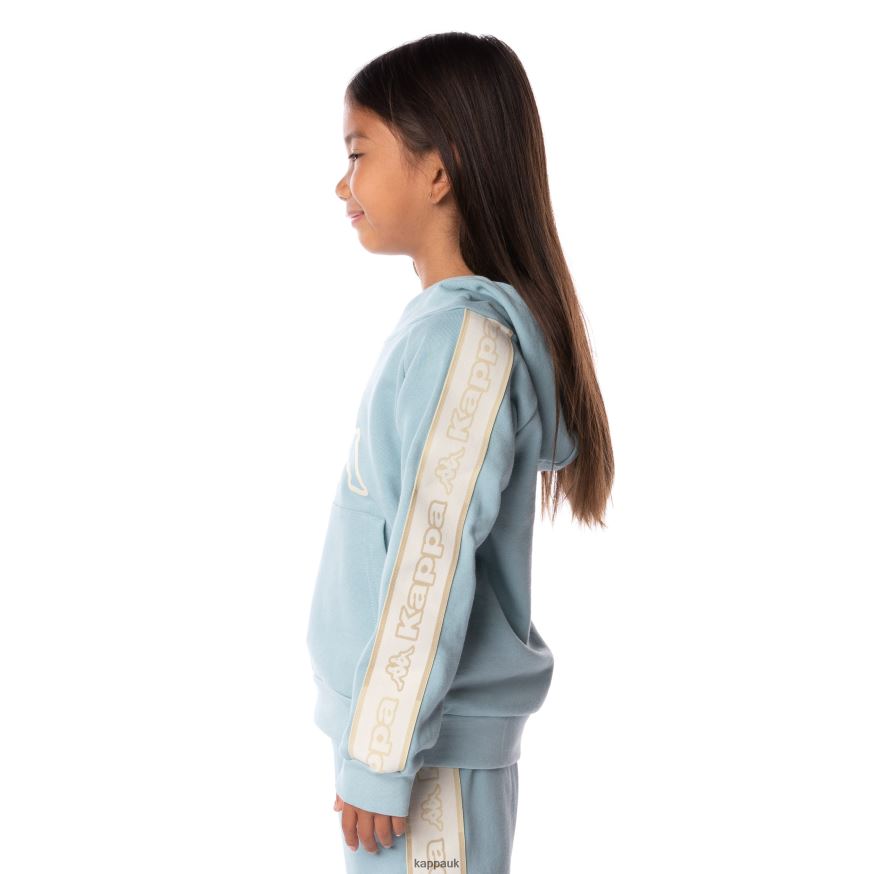 Kappa Kids Logo Tape Apet 2 Hoodie Light Blue 408H4N511 - Kappa UK
