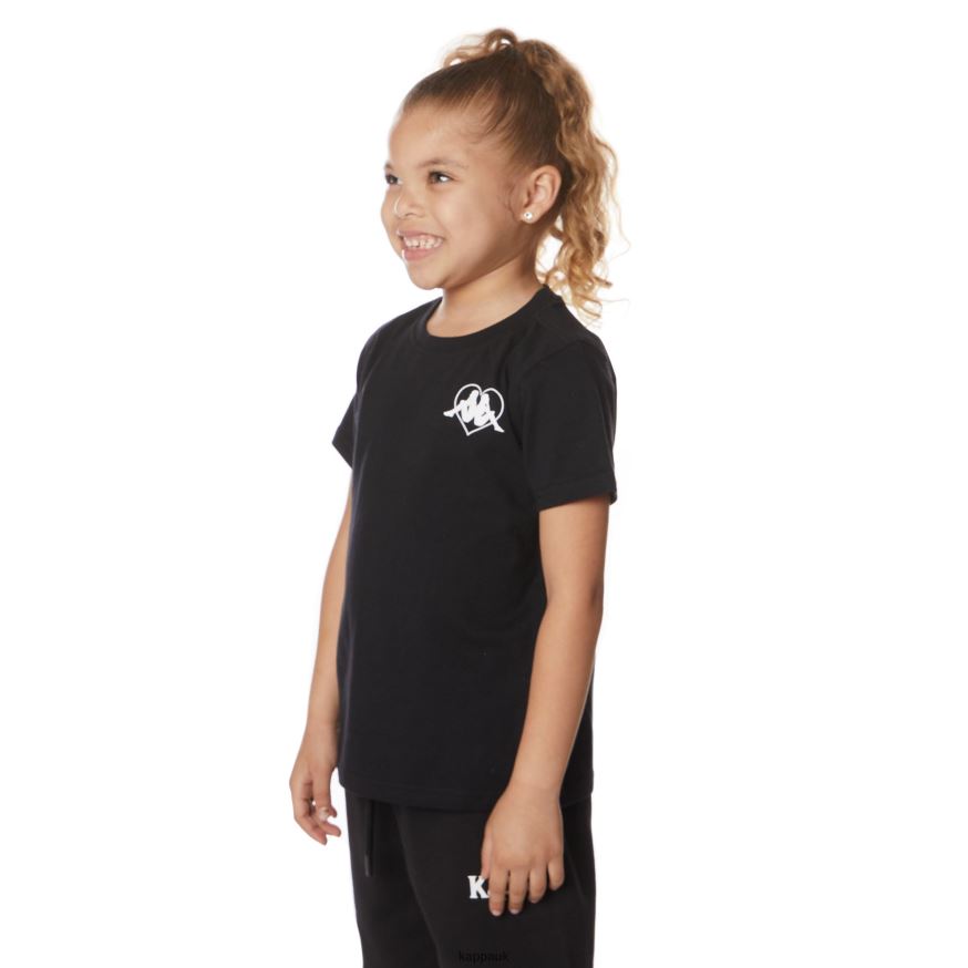 Kappa Kids Authentic Bytom T-Shirt Black Jet 408H4N642 - Kappa Tracksuit UK